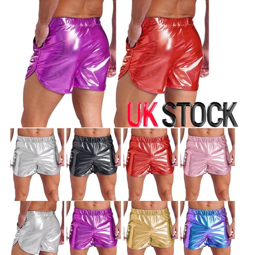 Mens shiny metallic booty - uk,