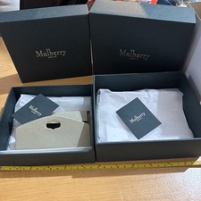 2 Empty Mulberry Wallet Box with Inserts