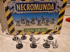 Van Saar Necromunda metal gangers, 90s OOP metal plus box