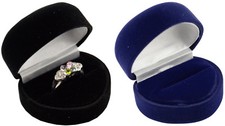 10 x Luxury Velvet Heart Ring
