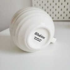 Habitat barrel shaped ripple patterned mug new 