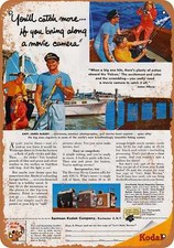 METAL SIGN - 1954 Kodak Movie