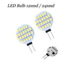 G4 Caravan Boat LED Bulb 12smd / 24smd Disc Bulbs 12V DC Cool White