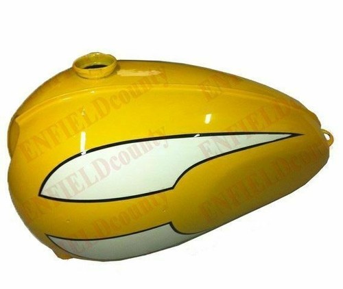 Fuel tank yellow white painted - fuel,