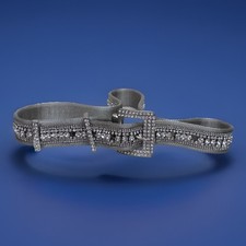 ZARA NEW WOMAN RHINESTONE JEWEL BELT SIZE M