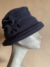 Fleece cloche hat vintage - fleece,