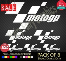 8x MOTO GP Vinyl Decal