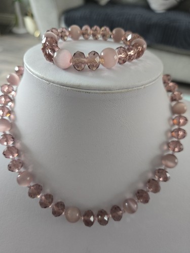 Crystal milky mauve - milky,
