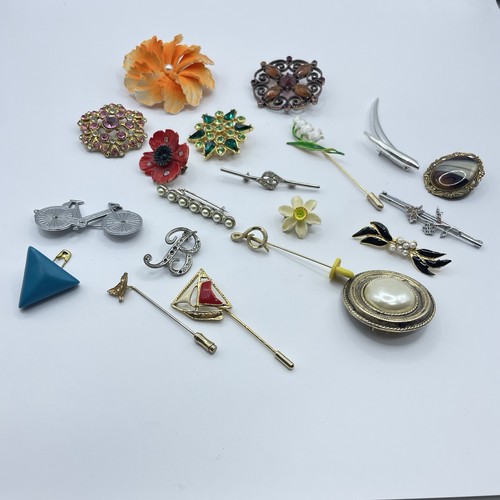 Vintage brooch job lot - lot, bundle