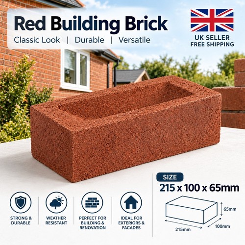 Marshalls red facing bricks - red,