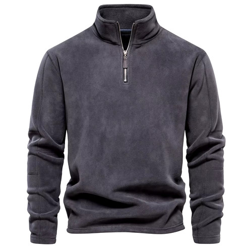 Mens half zip fleece jacket - half,