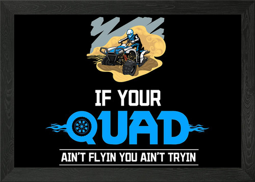 Quad bike atv framed wall - atv, art