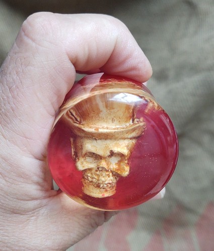 Rare vintage skull gear - vintage, knob
