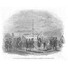 IRVINE Ayrshire Anniversary Meet of the Toxopholite Society - Antique Print 1846