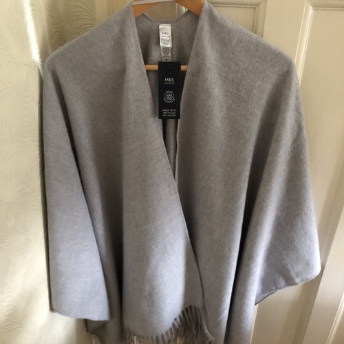 Soft and warm poncho - m&s,