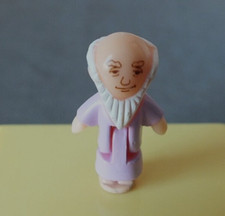 VINTAGE POLLY POCKET FUNTIME BLUE CLOCK -  FATHER TIME FIGURE ONLY - 1991