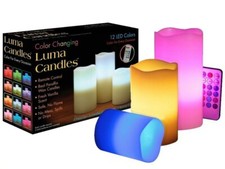 3 LED Remote Control Flameless