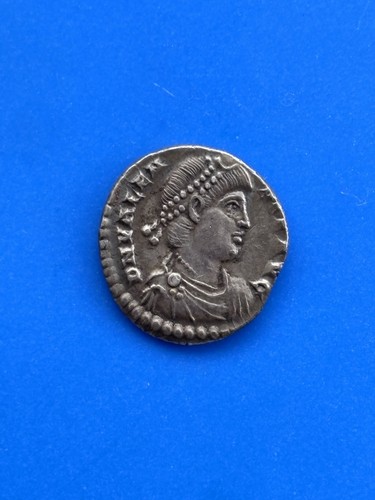 Ancient roman silver siliqua - roman,