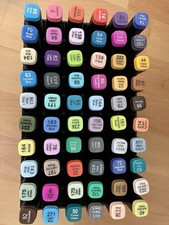 60 Double Ended Markers In Storage Box Plus 24 Staedtler Coloured Pencils