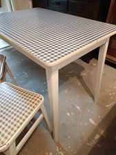 Vintage Gingham Formica Table