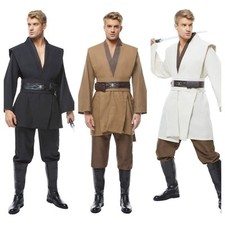 Star Wars Jedi Master Obi-Wan Kenobi Ben Tunic Cosplay Costume Halloween fullset
