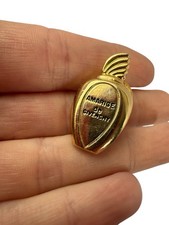 Givenchy Amarige De Givenchy Gold Tone Metal Pin Badge Brooch Perfume Bottle 