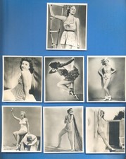 REAL PHOTOGRAPHS.7 LARGE ARDATH CIGARETTE CARDS OF FILM STARS ISSUED 1939