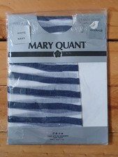 Vintage Mary Quant Sheer Ring A Ding Nylon Tights 1980 - Average White & Navy