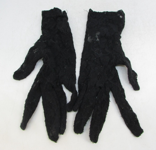 Vintage black lace wrist - black,