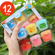 12PC Lip Balm Moisturizing Lipstick Base Makeup Natural Petroleum Jelly care