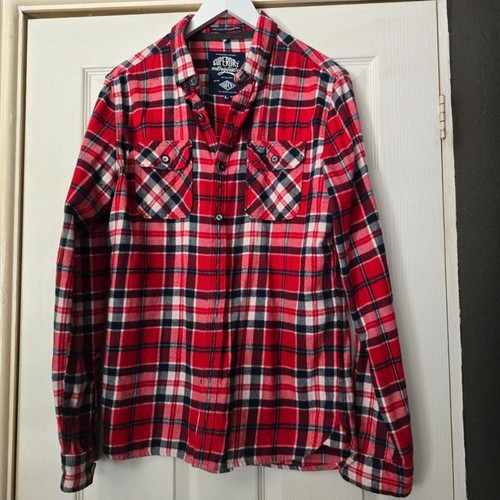 Superdry red navy lumberjack