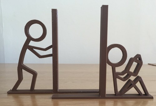 Stick people book ends - stick, ends,