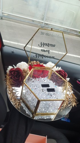 Mirror ring plate tray platter - ring,