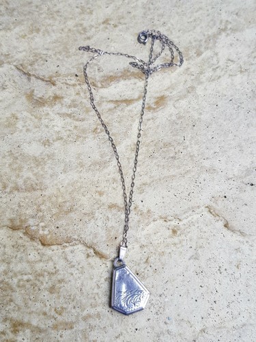 Genuine art deco silver locket - deco,