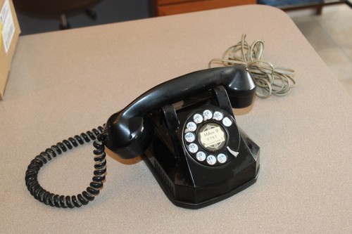 Vintage rotary dial phone - rotary,