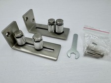 2Pcs Barn Door Floor Guide Stainless Steel Sliding Door Hardware Adjustable