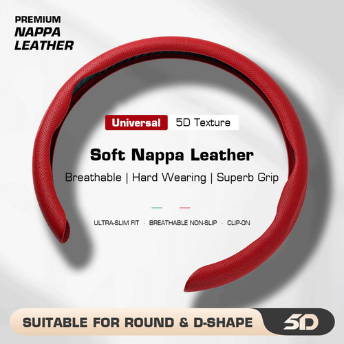Red nappa leather - red,