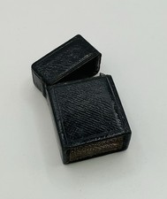 Victorian Antique Crocodile Leather Vesta Matches Case