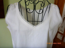 Antique French Cotton Chemise/Nightdress B C Monogram