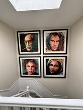 Johnny Depp AP 12/19 Silkscreen Art Set Signed - Tru Vue® Glass Framed