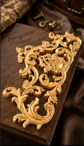 Vintage baroque resin applique - baroque,
