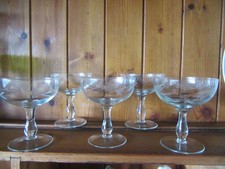 Vintage Etched Glass Champagne