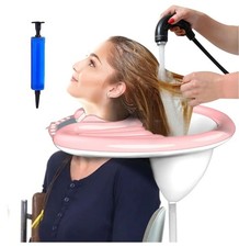 Portable Inflatable Shampoo Basin with Drainage Hose