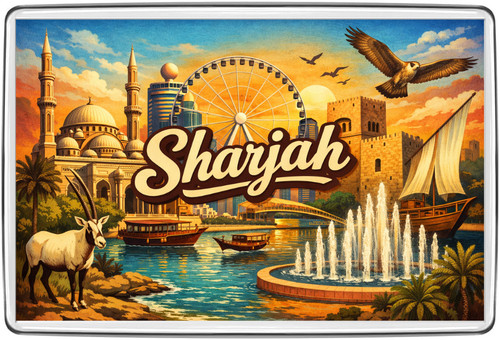 Sharjah uae mosque fort dhow - sharjah,
