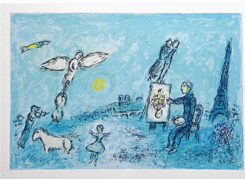 Marc chagall paris scene - paris,