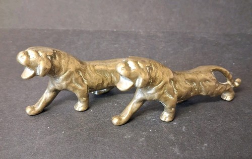 Small vintage brass - vintage, tigers