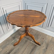 Antique Pedestal Wine Table -