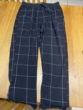 mens clothes size M Primark Black Checked Pyjama Bottoms Jogging Trousers