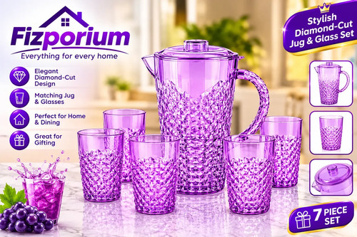 Piece diamond cut jug - piece,