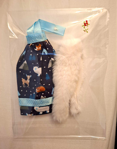Pippa festive dress and fur